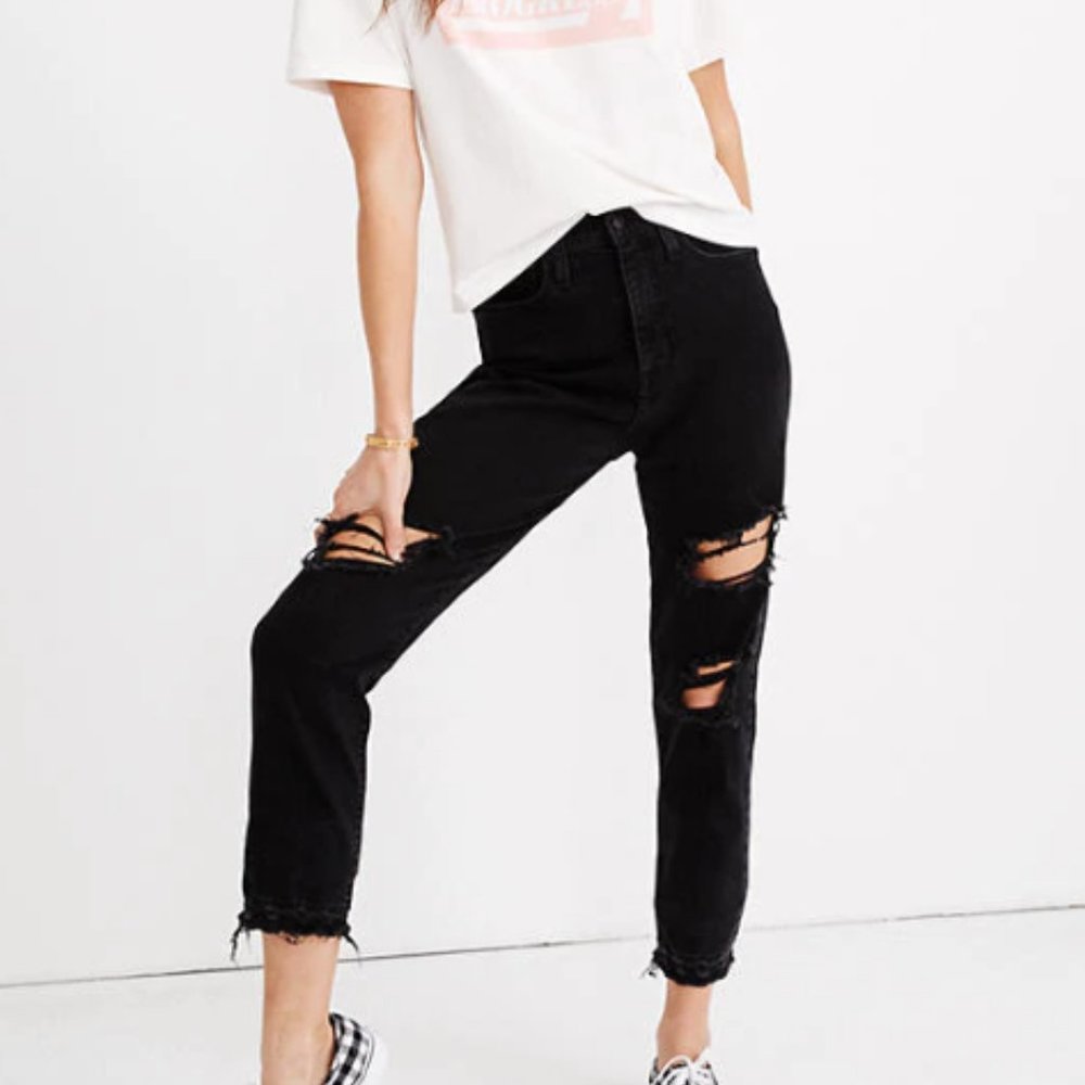 Madewell Black Mom Jeans